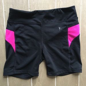 Athletic shorts (spandex).